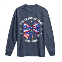 Nurse 250 Years Of Care Long Sleeve Shirt Patriotic American Nurse Gift