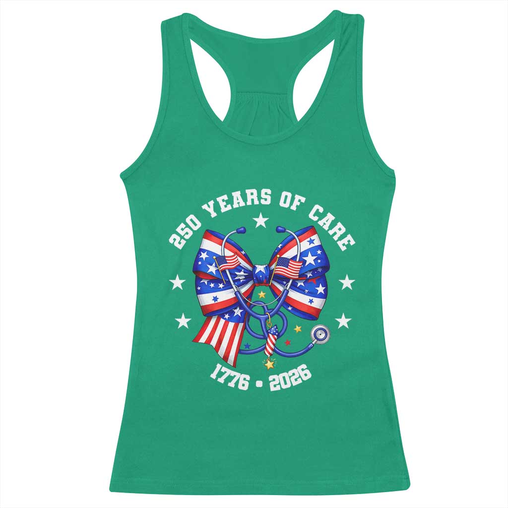 Nurse 250 Years Of Care Racerback Tank Top Patriotic American Nurse Gift