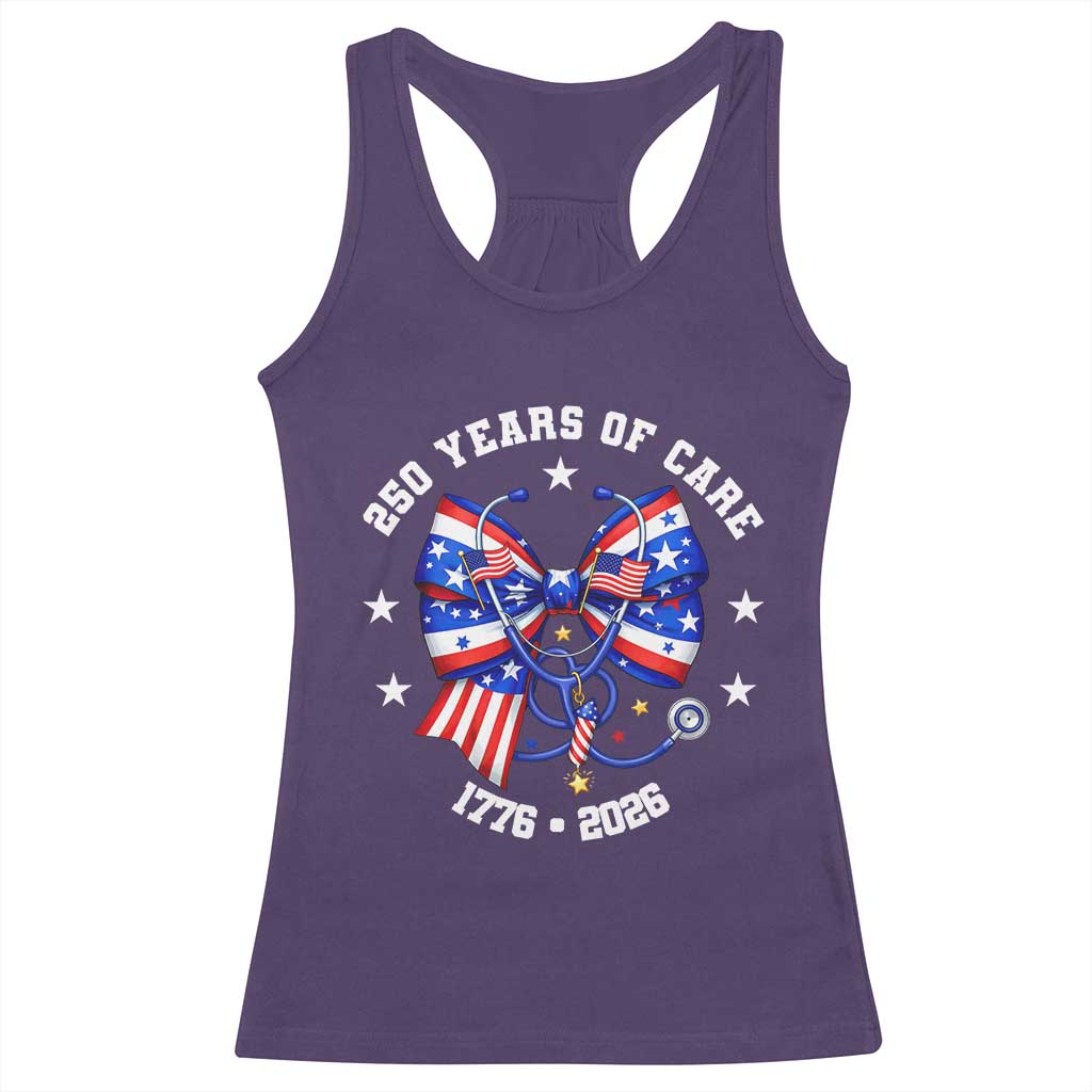 Nurse 250 Years Of Care Racerback Tank Top Patriotic American Nurse Gift