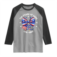 Nurse 250 Years Of Care Raglan Shirt Patriotic American Nurse Gift