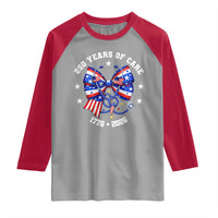 Nurse 250 Years Of Care Raglan Shirt Patriotic American Nurse Gift