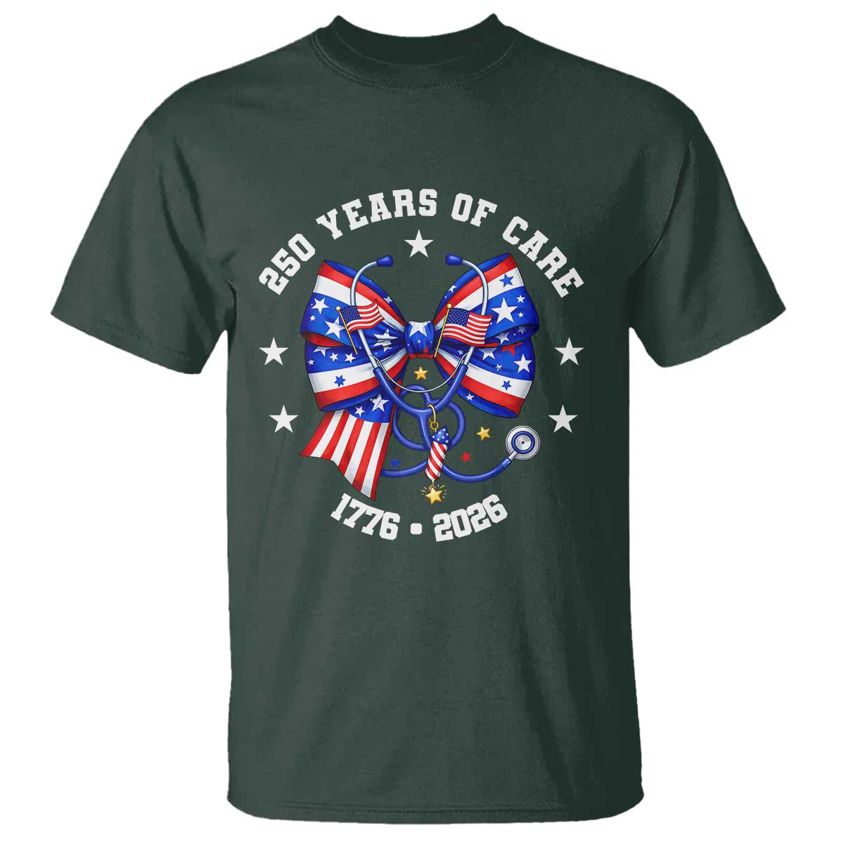 Nurse 250 Years Of Care T Shirt Patriotic American Nurse Gift