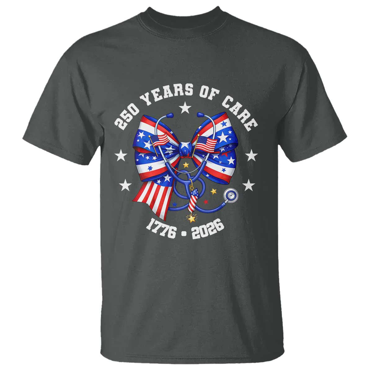 Nurse 250 Years Of Care T Shirt Patriotic American Nurse Gift