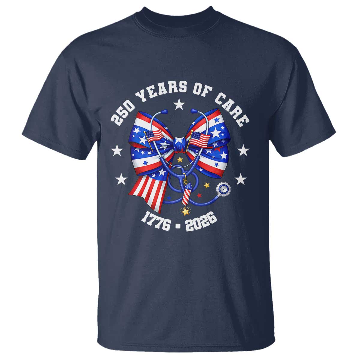 Nurse 250 Years Of Care T Shirt Patriotic American Nurse Gift