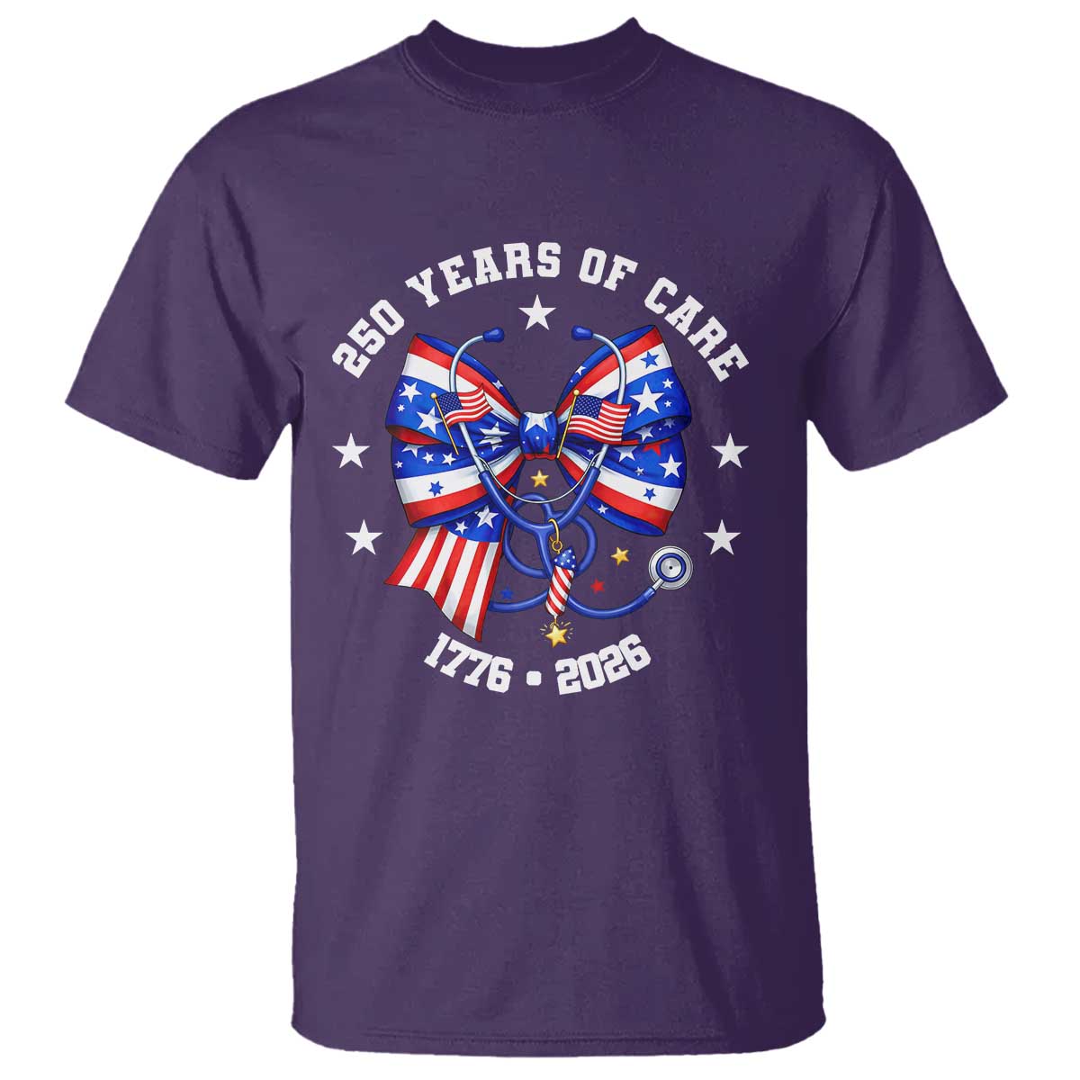 Nurse 250 Years Of Care T Shirt Patriotic American Nurse Gift