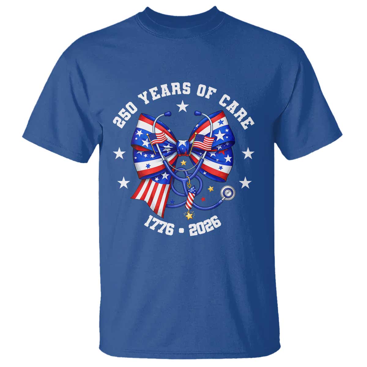 Nurse 250 Years Of Care T Shirt Patriotic American Nurse Gift