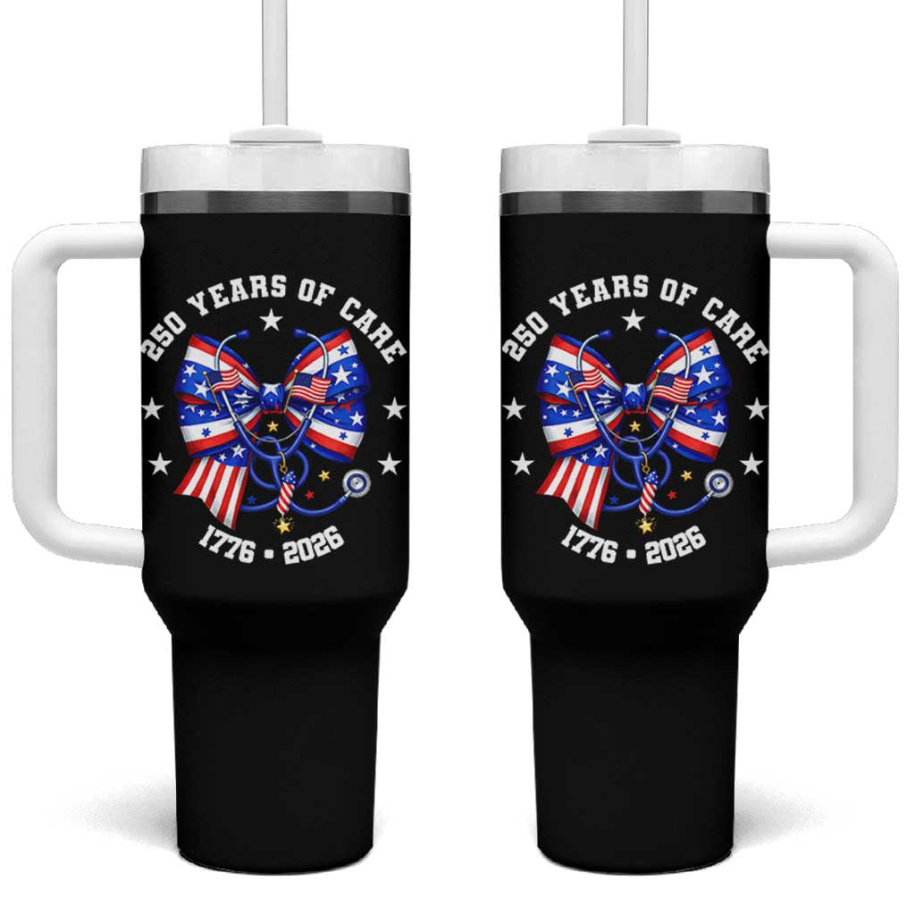 Nurse 250 Years Of Care Tumbler With Handle Patriotic American Nurse Gift