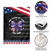 Nurse 250 Years Of Care Garden Flag Patriotic American Nurse Gift