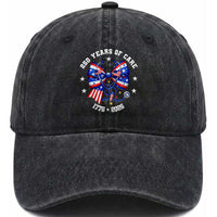 Nurse 250 Years Of Care Washed Cotton Baseball Cap Patriotic American Nurse Gift