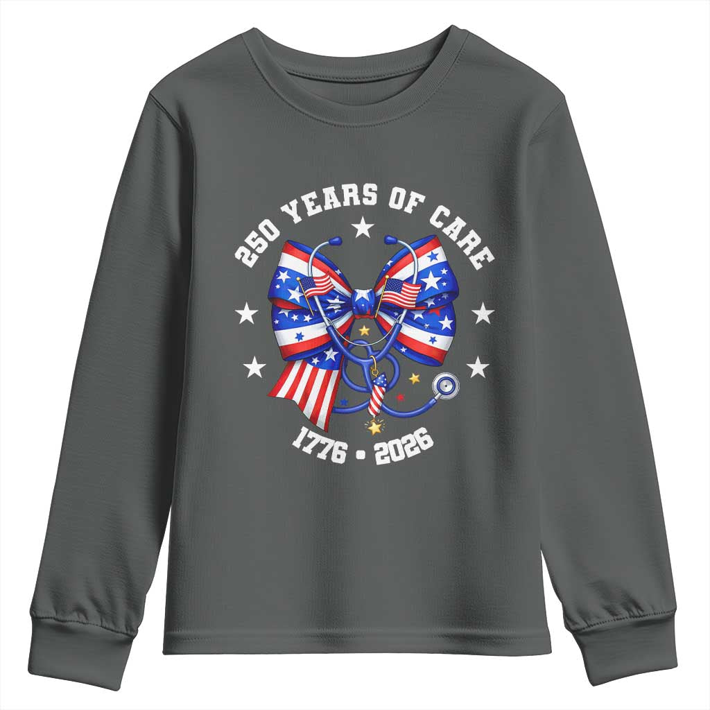 Nurse 250 Years Of Care Youth Sweatshirt Patriotic American Nurse Gift