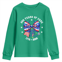 Nurse 250 Years Of Care Youth Sweatshirt Patriotic American Nurse Gift