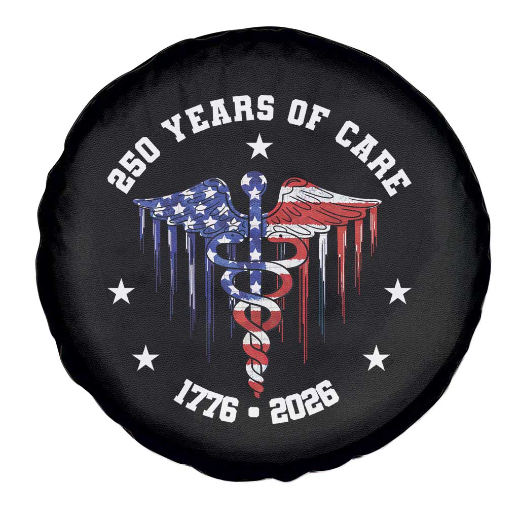 Patriotic Nurse 250 Years Of Care Spare Tire Cover Healthcare Worker Gift
