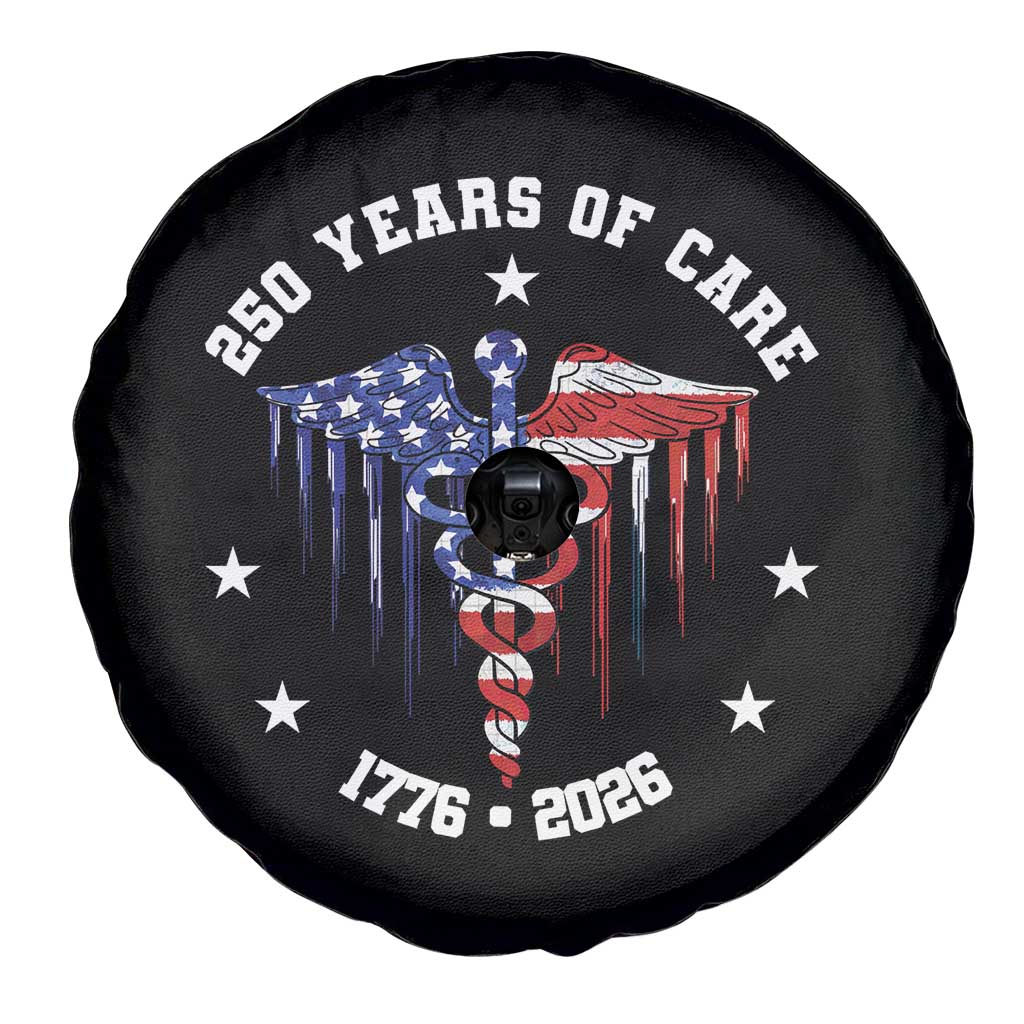 Patriotic Nurse 250 Years Of Care Spare Tire Cover Healthcare Worker Gift