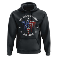 Patriotic Nurse 250 Years Of Care Hoodie Healthcare Worker Gift