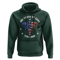 Patriotic Nurse 250 Years Of Care Hoodie Healthcare Worker Gift