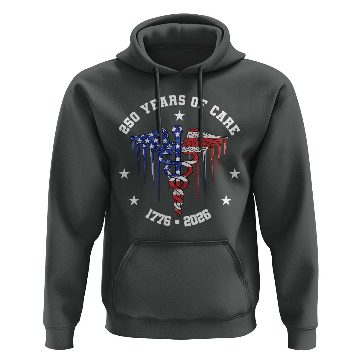 Patriotic Nurse 250 Years Of Care Hoodie Healthcare Worker Gift