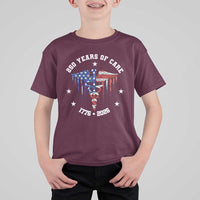 Patriotic Nurse 250 Years Of Care T Shirt For Kid Healthcare Worker Gift