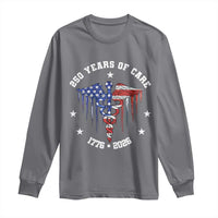Patriotic Nurse 250 Years Of Care Long Sleeve Shirt Healthcare Worker Gift