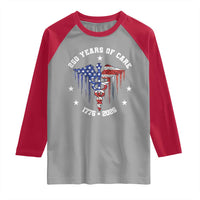 Patriotic Nurse 250 Years Of Care Raglan Shirt Healthcare Worker Gift