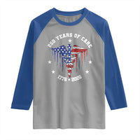 Patriotic Nurse 250 Years Of Care Raglan Shirt Healthcare Worker Gift
