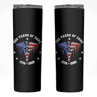 Patriotic Nurse 250 Years Of Care Skinny Tumbler Healthcare Worker Gift