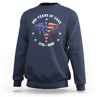 Patriotic Nurse 250 Years Of Care Sweatshirt Healthcare Worker Gift