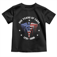 Patriotic Nurse 250 Years Of Care Toddler T Shirt Healthcare Worker Gift