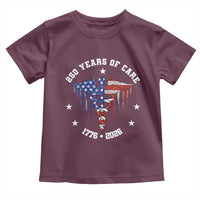 Patriotic Nurse 250 Years Of Care Toddler T Shirt Healthcare Worker Gift