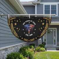 Nurse 250 Years Of Care Patriotic Fan Flag Healthcare Worker Gift