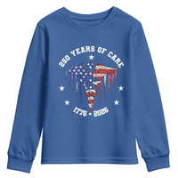 Patriotic Nurse 250 Years Of Care Youth Sweatshirt Healthcare Worker Gift