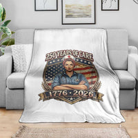 Patriotic Nurse Celebrating 250 Years Of Care Gift Throw Blanket