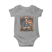 Patriotic Nurse Celebrating 250 Years Of Care Gift Baby Onesie