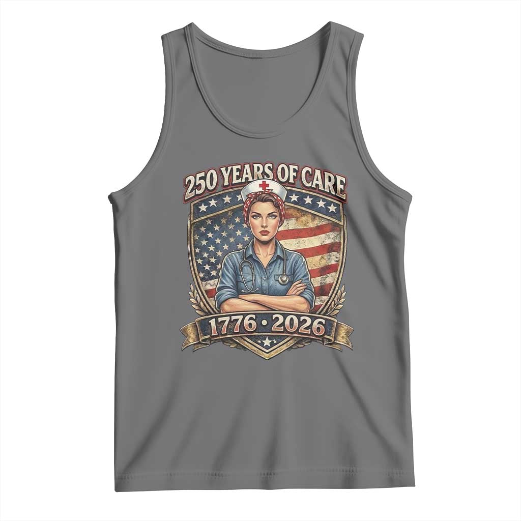 Patriotic Nurse Celebrating 250 Years Of Care Gift Tank Top