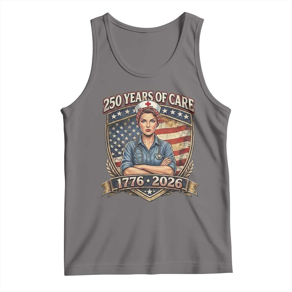 Patriotic Nurse Celebrating 250 Years Of Care Gift Tank Top