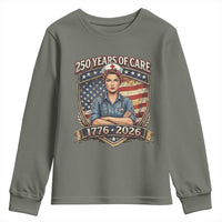 Patriotic Nurse Celebrating 250 Years Of Care Gift Youth Sweatshirt
