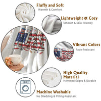USA 250 Proud American Nurse Throw Blanket Patriotic Healthcare Hero