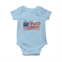 USA 250 Proud American Nurse Baby Onesie Patriotic Healthcare Hero