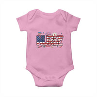 USA 250 Proud American Nurse Baby Onesie Patriotic Healthcare Hero