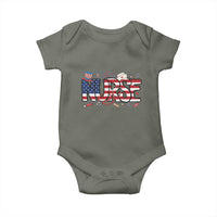 USA 250 Proud American Nurse Baby Onesie Patriotic Healthcare Hero