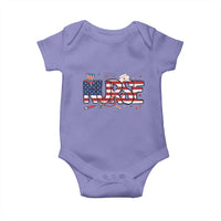 USA 250 Proud American Nurse Baby Onesie Patriotic Healthcare Hero
