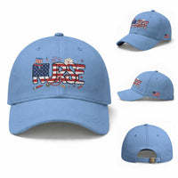 USA 250 Proud American Nurse Baseball Cap Patriotic Healthcare Hero