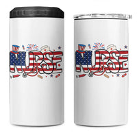 USA 250 Proud American Nurse 4 in 1 Can Cooler Tumbler Patriotic Healthcare Hero
