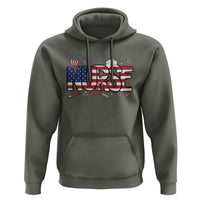 USA 250 Proud American Nurse Hoodie Patriotic Healthcare Hero
