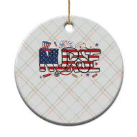 USA 250 Proud American Nurse Ceramic Ornament Patriotic Healthcare Hero
