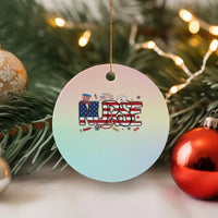 USA 250 Proud American Nurse Ceramic Ornament Patriotic Healthcare Hero