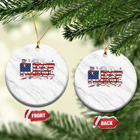 USA 250 Proud American Nurse Ceramic Ornament Patriotic Healthcare Hero