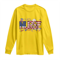 USA 250 Proud American Nurse Long Sleeve Shirt Patriotic Healthcare Hero