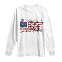 USA 250 Proud American Nurse Long Sleeve Shirt Patriotic Healthcare Hero