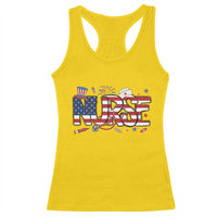 USA 250 Proud American Nurse Racerback Tank Top Patriotic Healthcare Hero