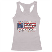 USA 250 Proud American Nurse Racerback Tank Top Patriotic Healthcare Hero